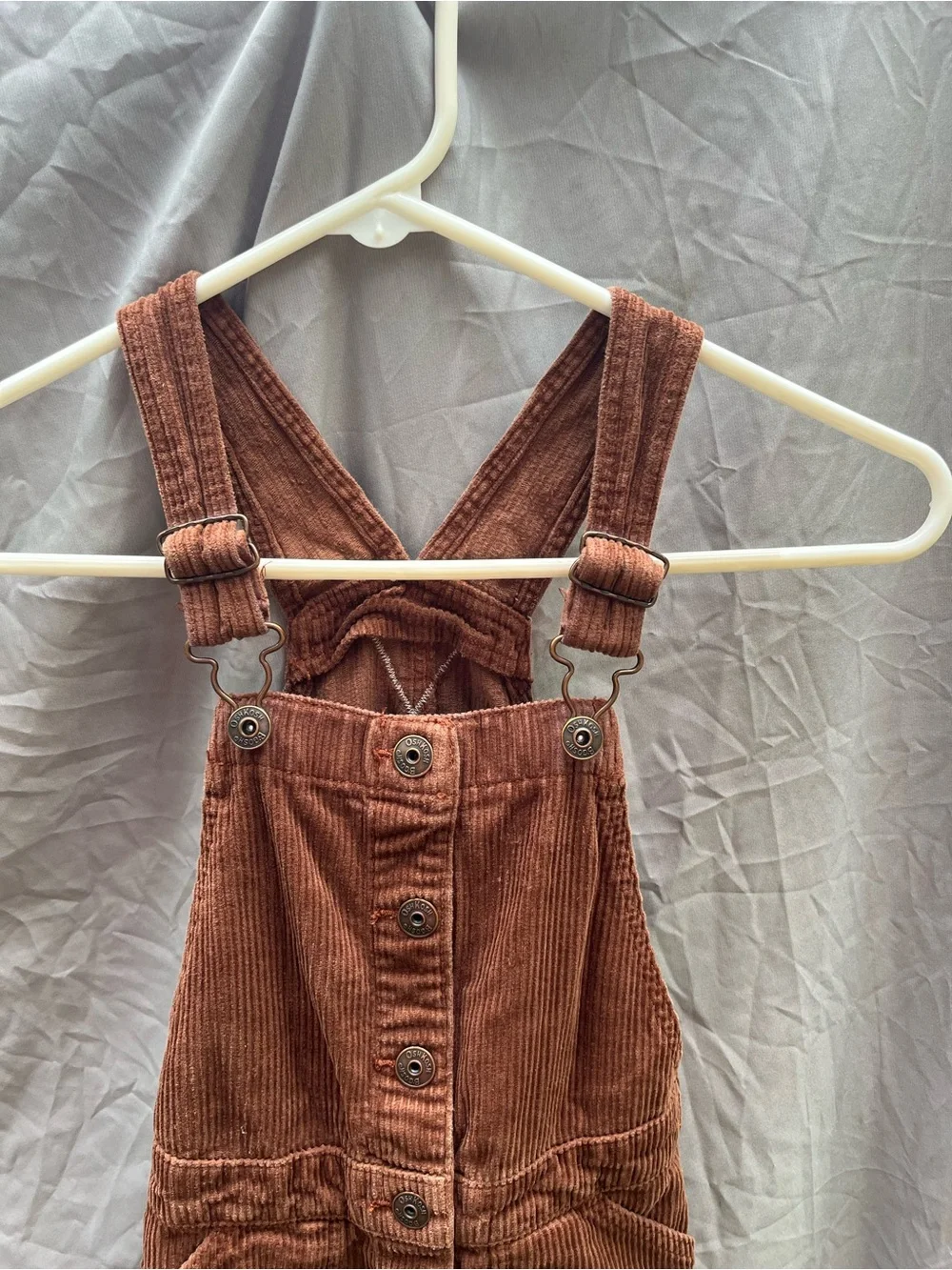 OshKosh B'gosh Brown Corduroy Overall Dress